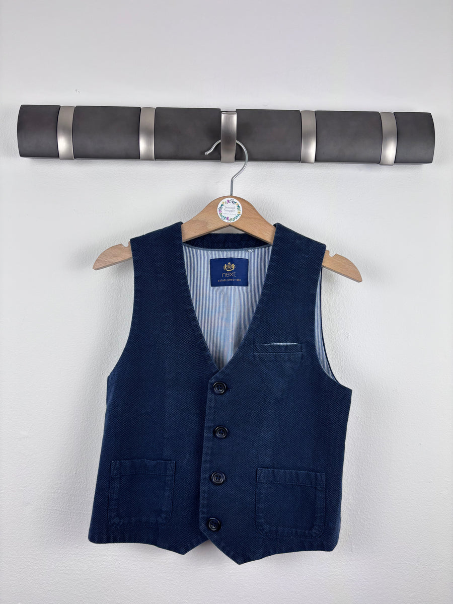 Next Navy Cord Waistcoat 5 Years-Suits-Second Snuggle Preloved