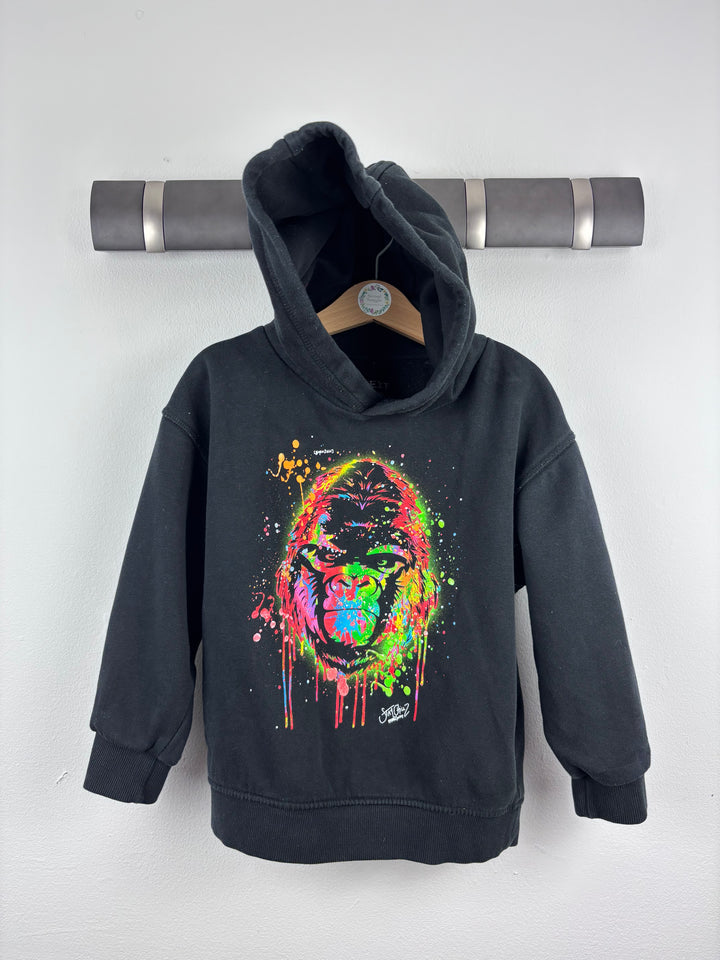 Next Black Neon Gorilla Hoodie 5 Years-Hoodies-Second Snuggle Preloved