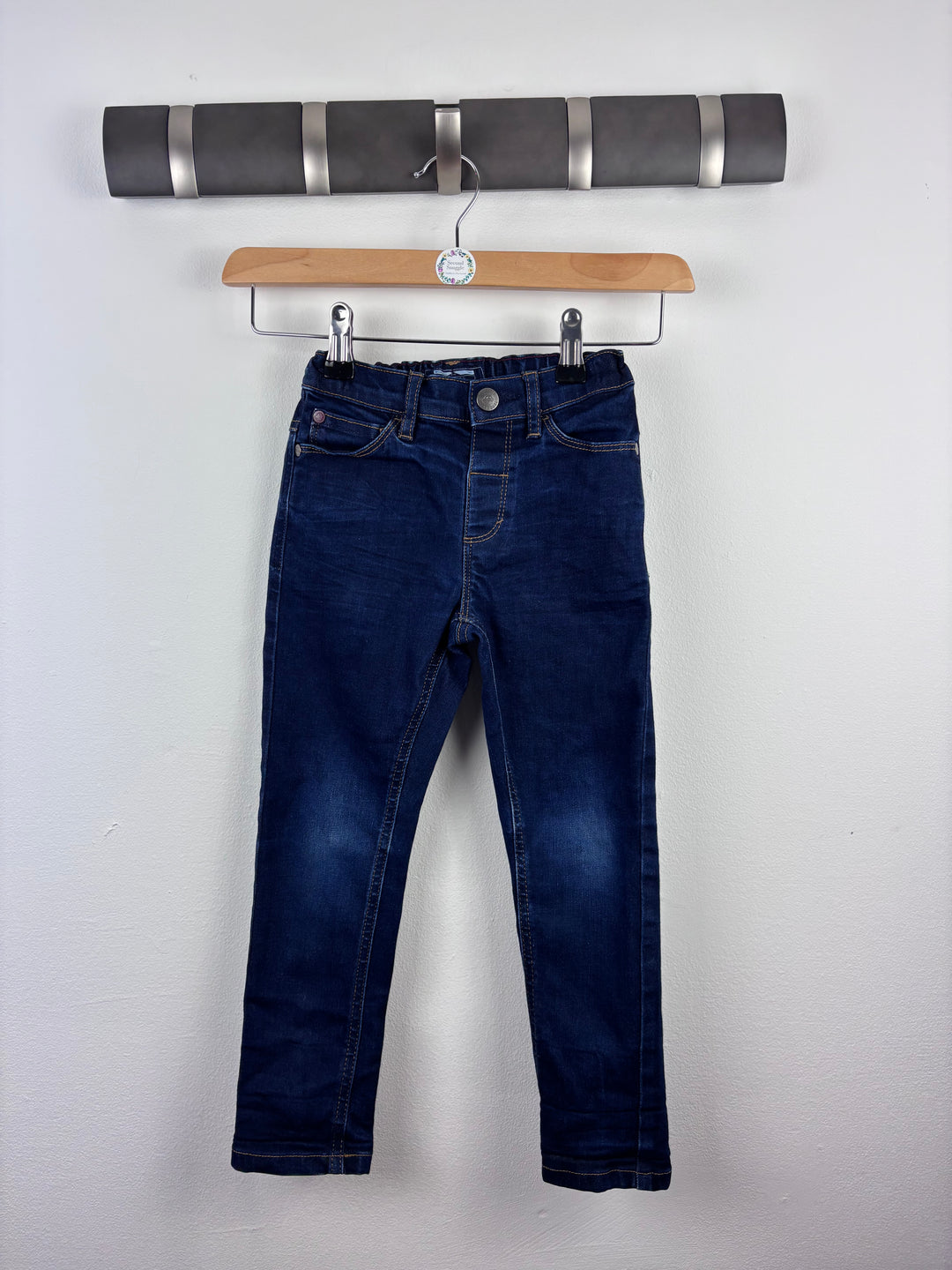Next Dark Wash Skinny Jeans 4-5 Years-Trousers-Second Snuggle Preloved