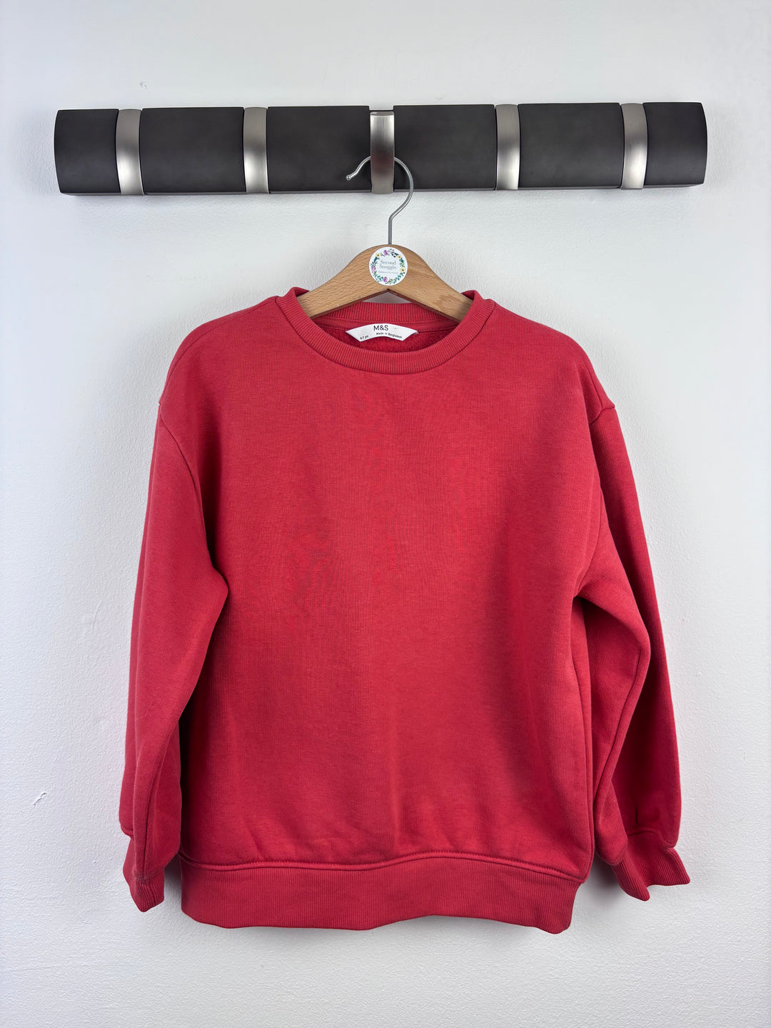 M&S Red Sweatshirt 6-7 Years-Jumpers-Second Snuggle Preloved