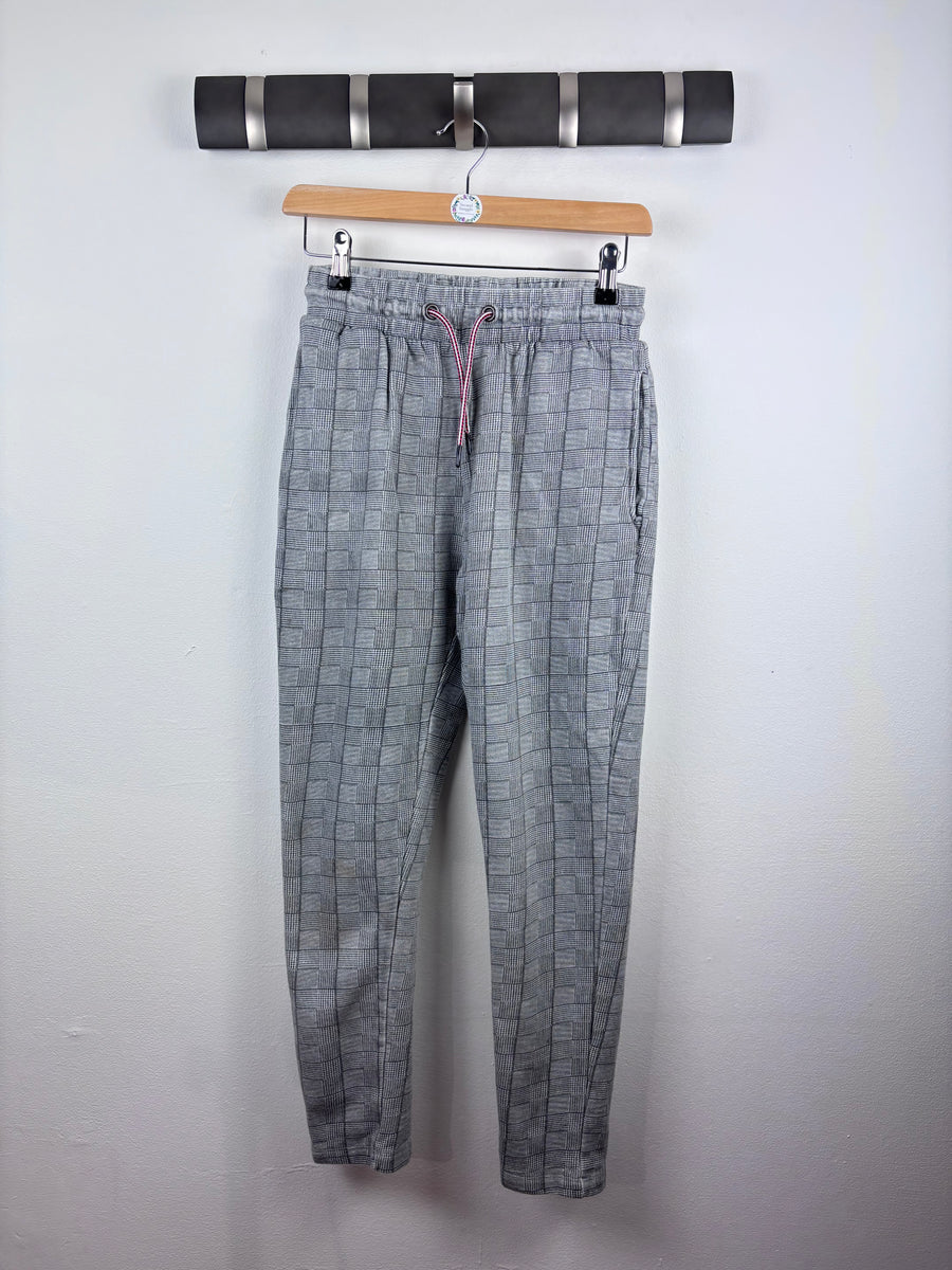 Teenz Shop Grey Check Trousers 11-12 Years-Trousers-Second Snuggle Preloved