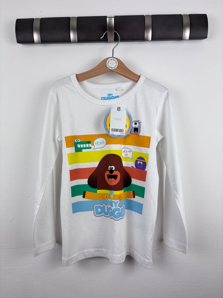 Next White Hey Duggee Long Sleeve Top 5-6 Years-Tops-Second Snuggle Preloved