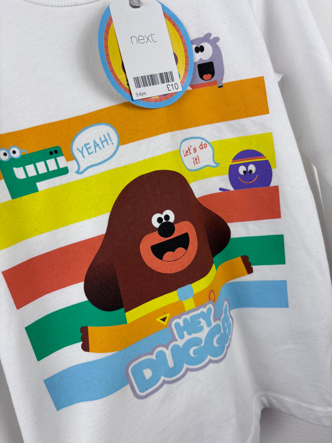 Next White Hey Duggee Long Sleeve Top 5-6 Years-Tops-Second Snuggle Preloved