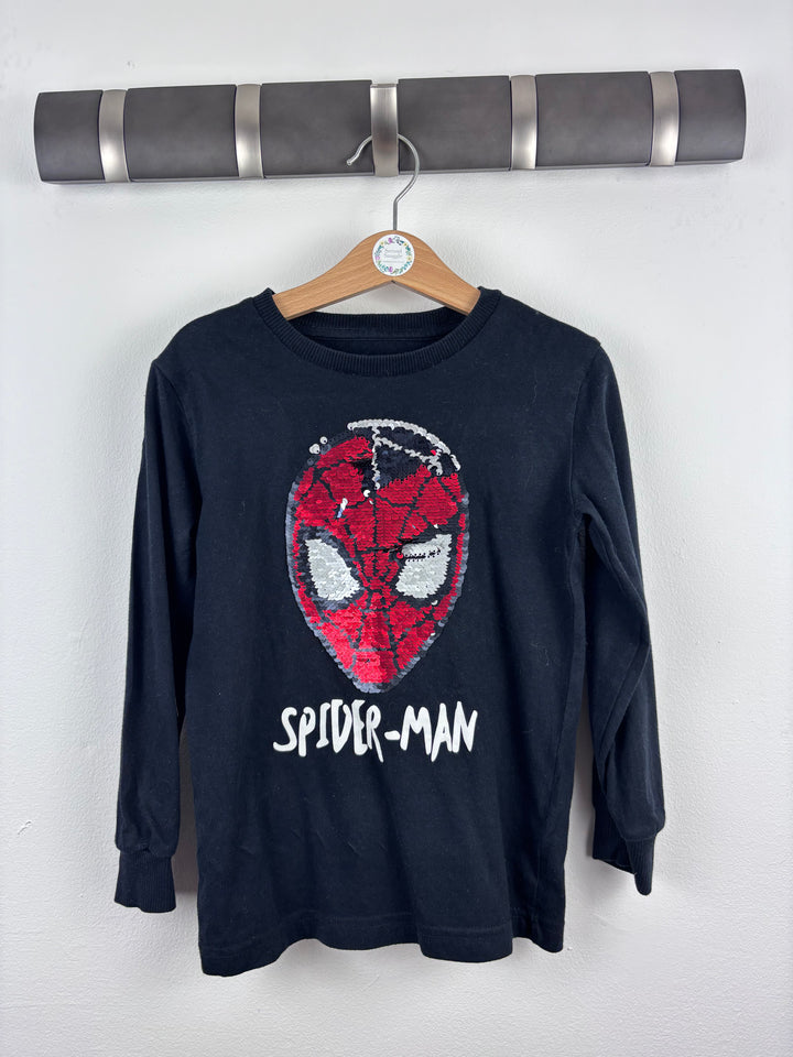 Next Black Spiderman Sequin Top 5 Years-Tops-Second Snuggle Preloved