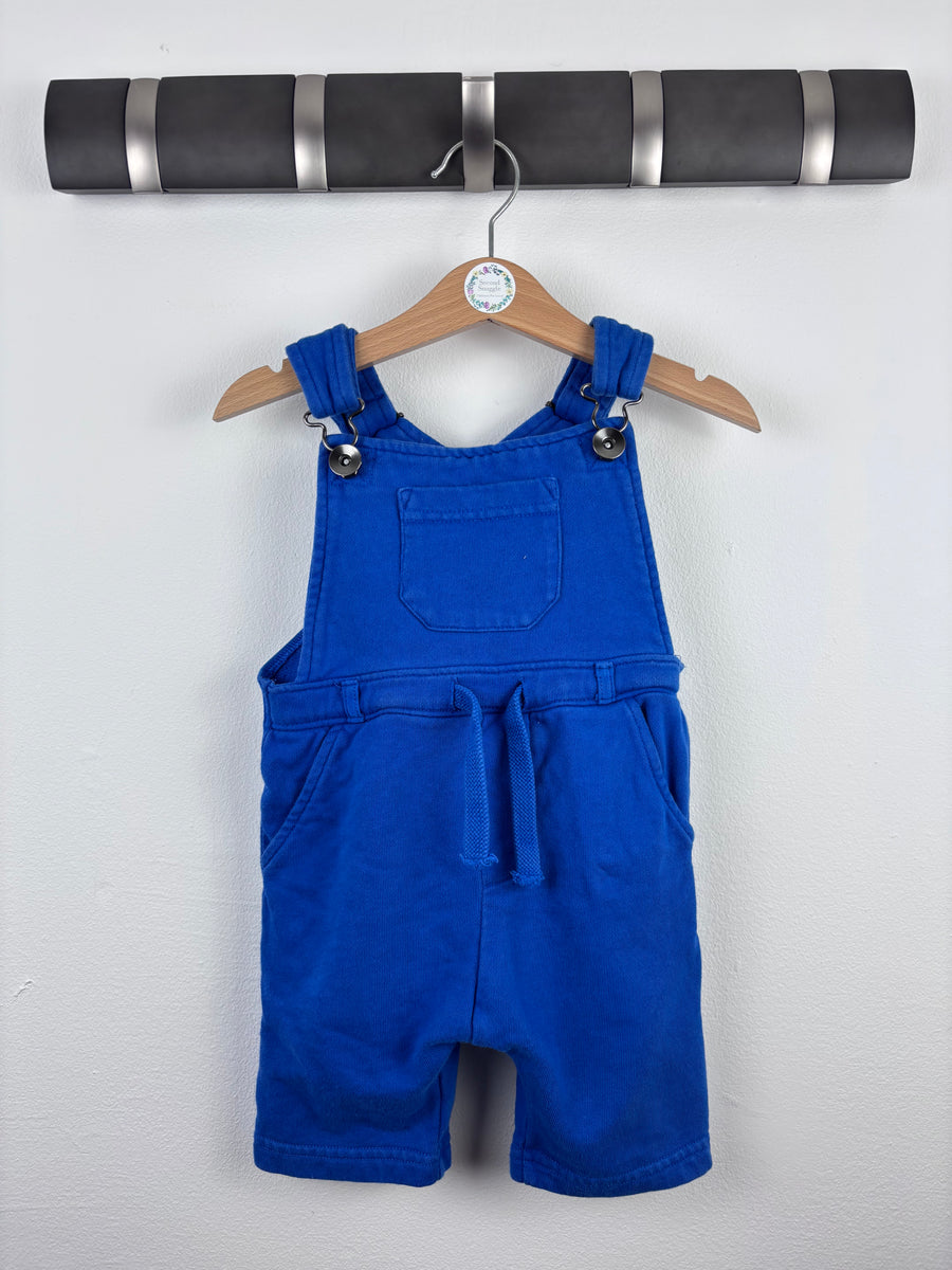Next Royal Blue Short Dungarees 18-24 Months-Dungarees-Second Snuggle Preloved