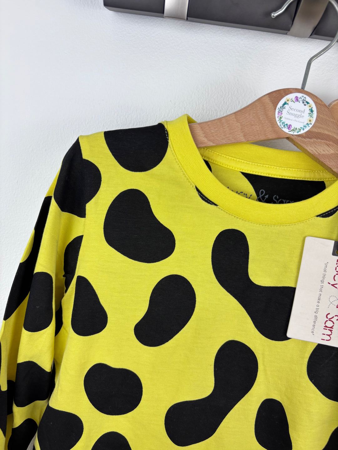 Lucy & Sam Yellow Spot Pyjama Set 4-5 Years-Night Wear-Second Snuggle Preloved