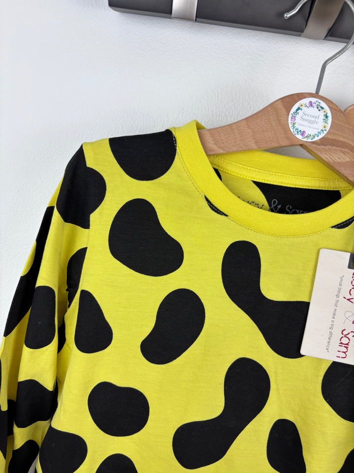 Lucy & Sam Yellow Spot Pyjama Set 3-4 Years-Night Wear-Second Snuggle Preloved