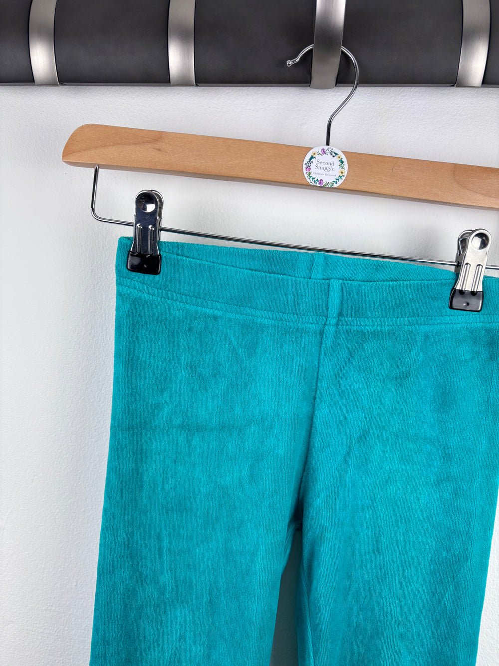 Maxomorra Teal Cord Leggings 5-6 Years-Leggings-Second Snuggle Preloved