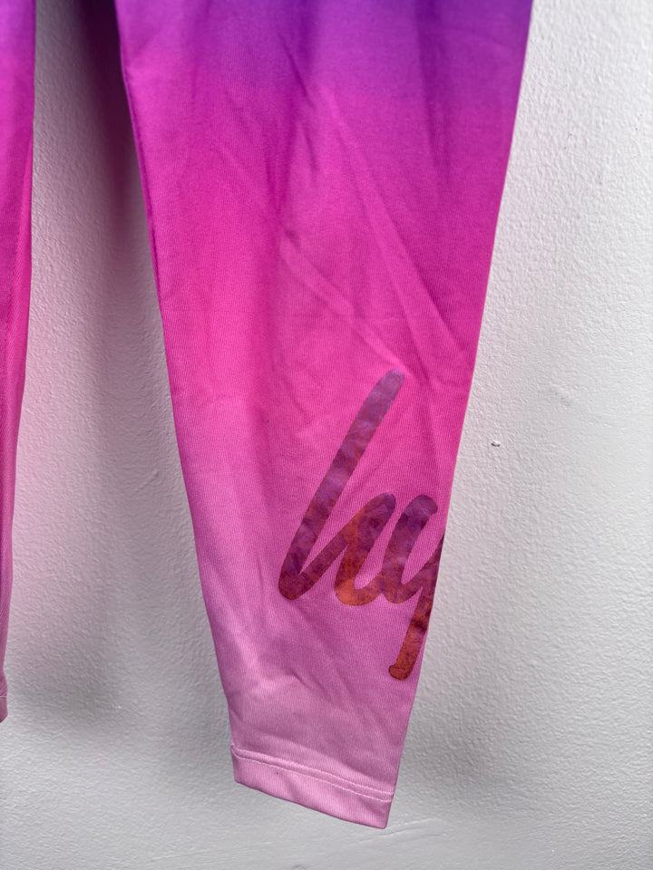 Hype Pink and Blue Ombre Leggings 7-8 Years-Leggings-Second Snuggle Preloved