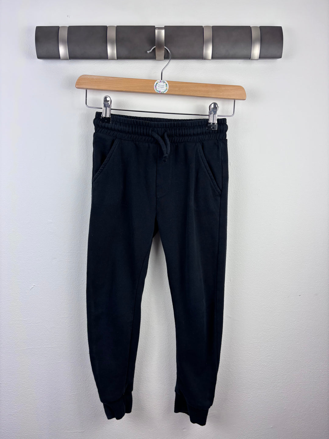 Fred & Flo Black Joggers 5-6 Years-Trousers-Second Snuggle Preloved