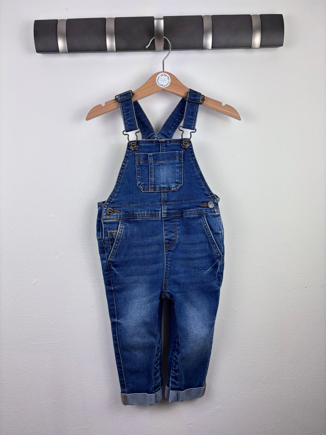 Next Denim Dungarees 12-18 Months-Dungarees-Second Snuggle Preloved
