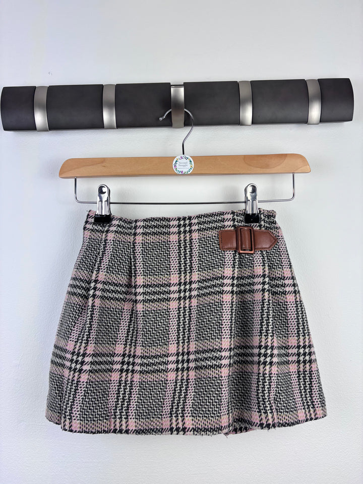 Next Pink Check Skirt 4-5 Years-Skirts-Second Snuggle Preloved