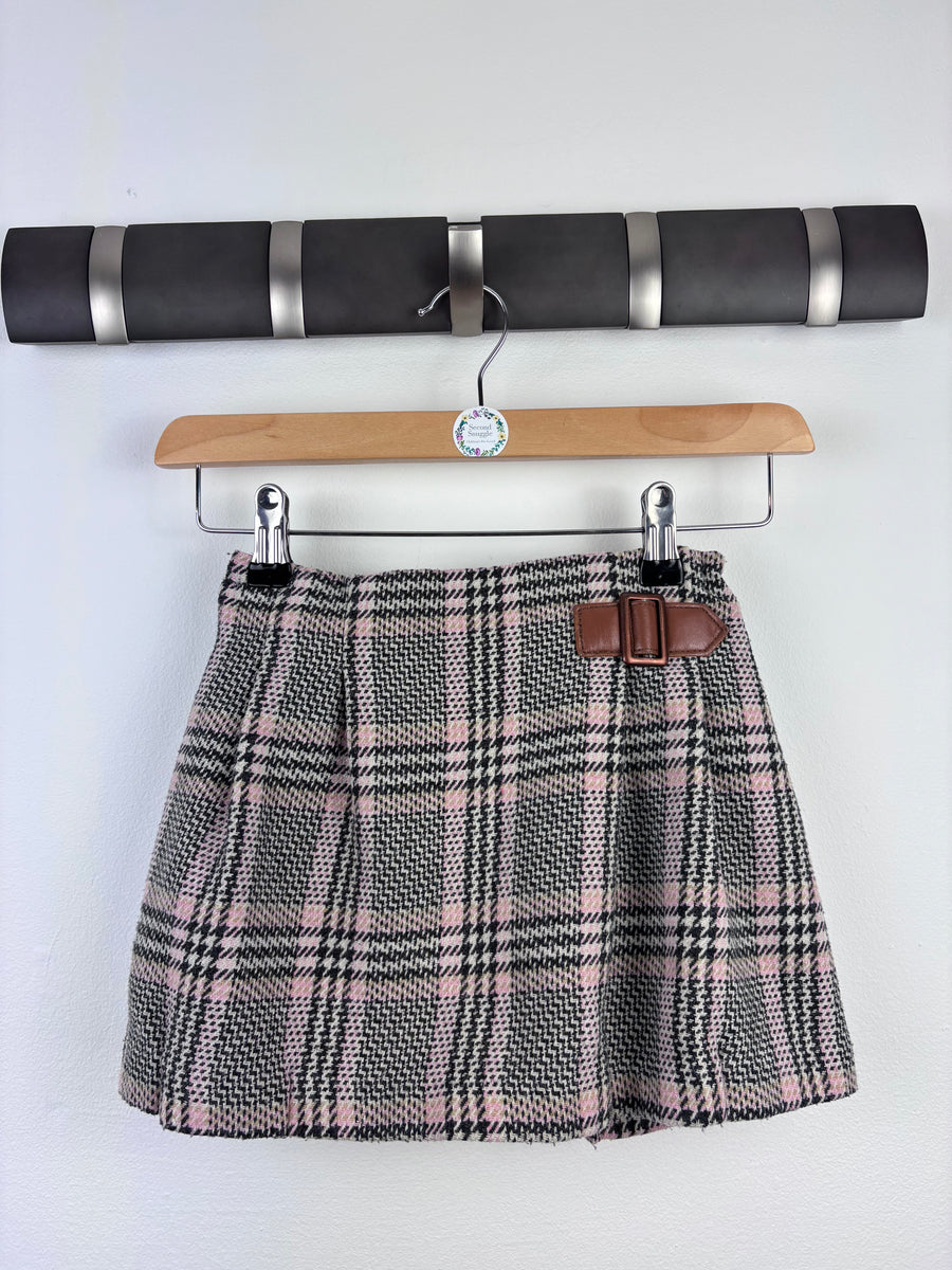 Next Pink Check Skirt 4-5 Years-Skirts-Second Snuggle Preloved