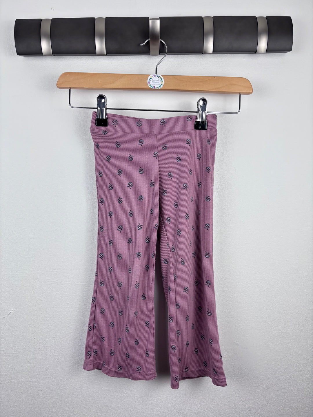 H&M Lilac Printed Flared Leggings 18-24 Months