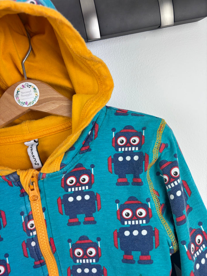Maxomorra Robot Zip Hoodie 110/116 (5-6 Years)
