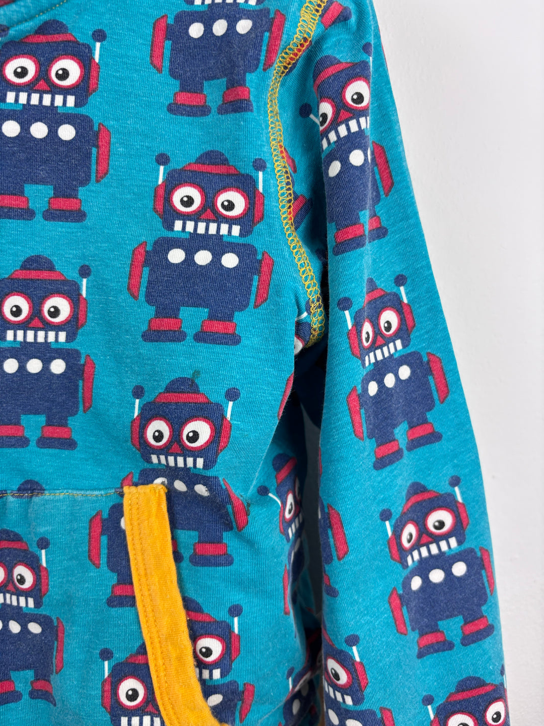 Maxomorra Robot Zip Hoodie 110/116 (5-6 Years)