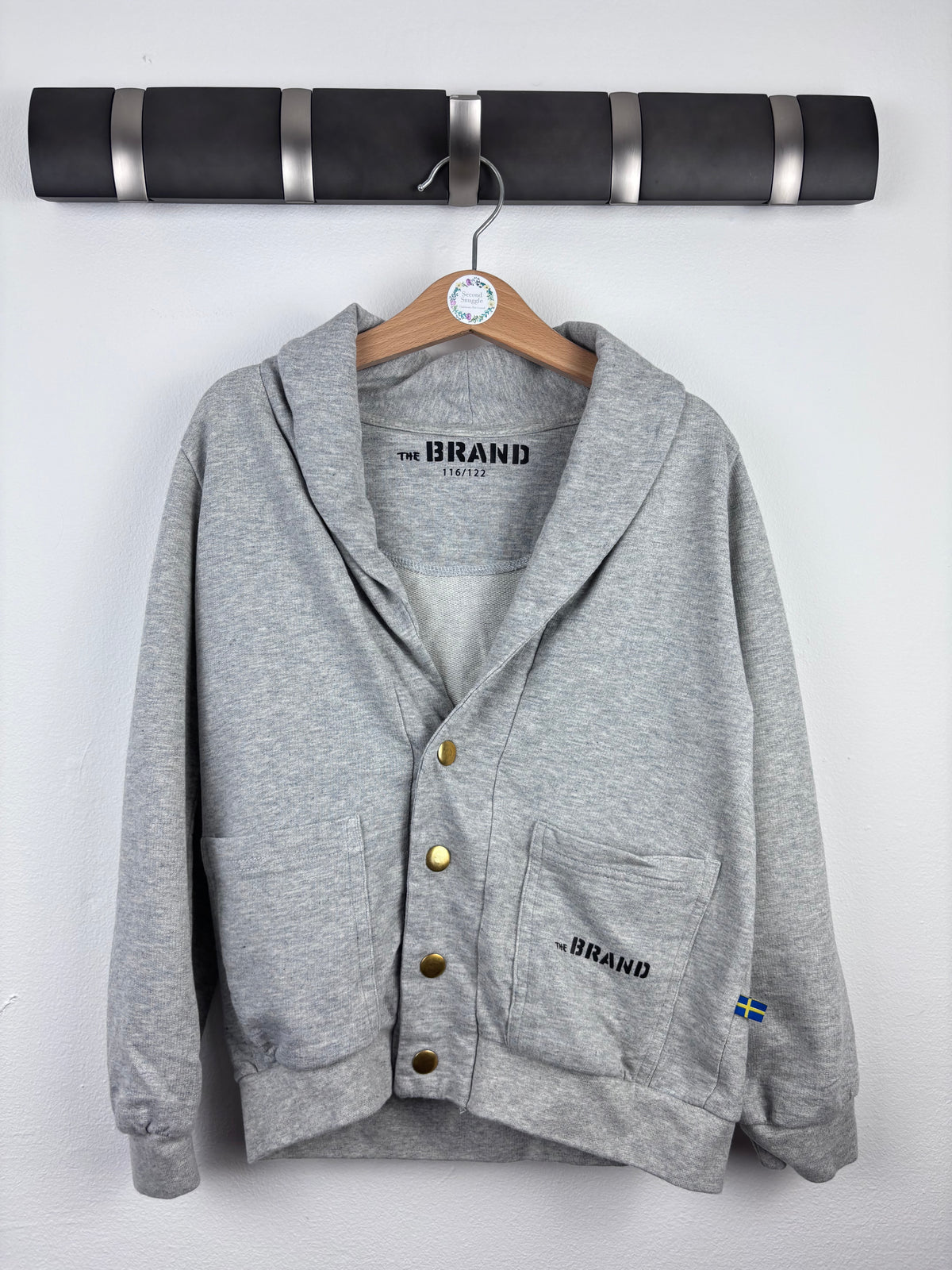 The Brand Grey Cardigan 116/122 (6-7 Years)-Jackets-Second Snuggle Preloved