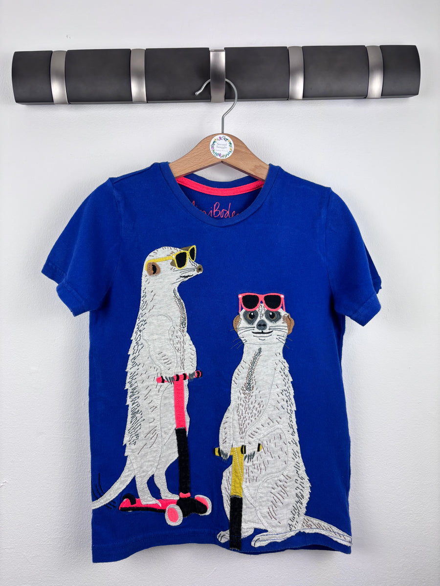 Mini Boden Blue Meerkat T-Shirt 5-6 Years-Tops-Second Snuggle Preloved