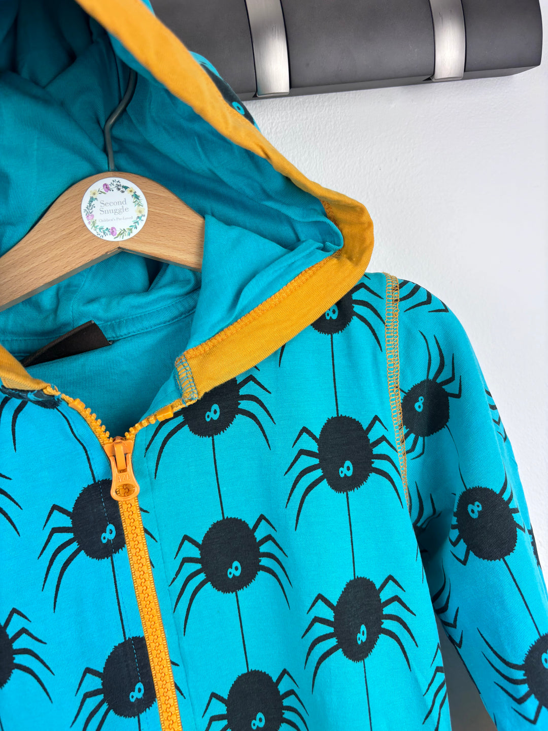 Maxomorra Spider Print Onesie 98/104 (3-4 Years) PLAY-All In One-Second Snuggle Preloved