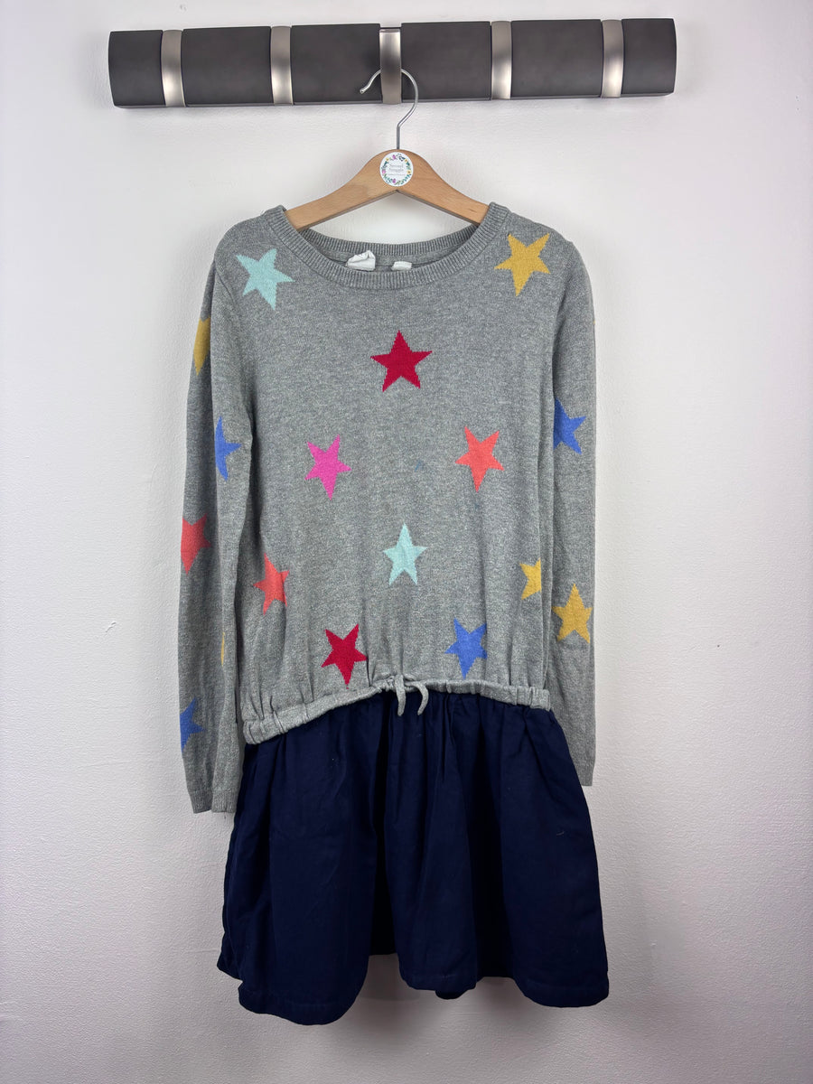 Gap Grey Star Jumper Dress 8 Years-Dresses-Second Snuggle Preloved