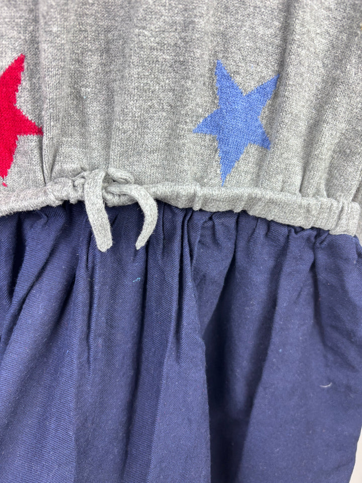 Gap Grey Star Jumper Dress 8 Years-Dresses-Second Snuggle Preloved