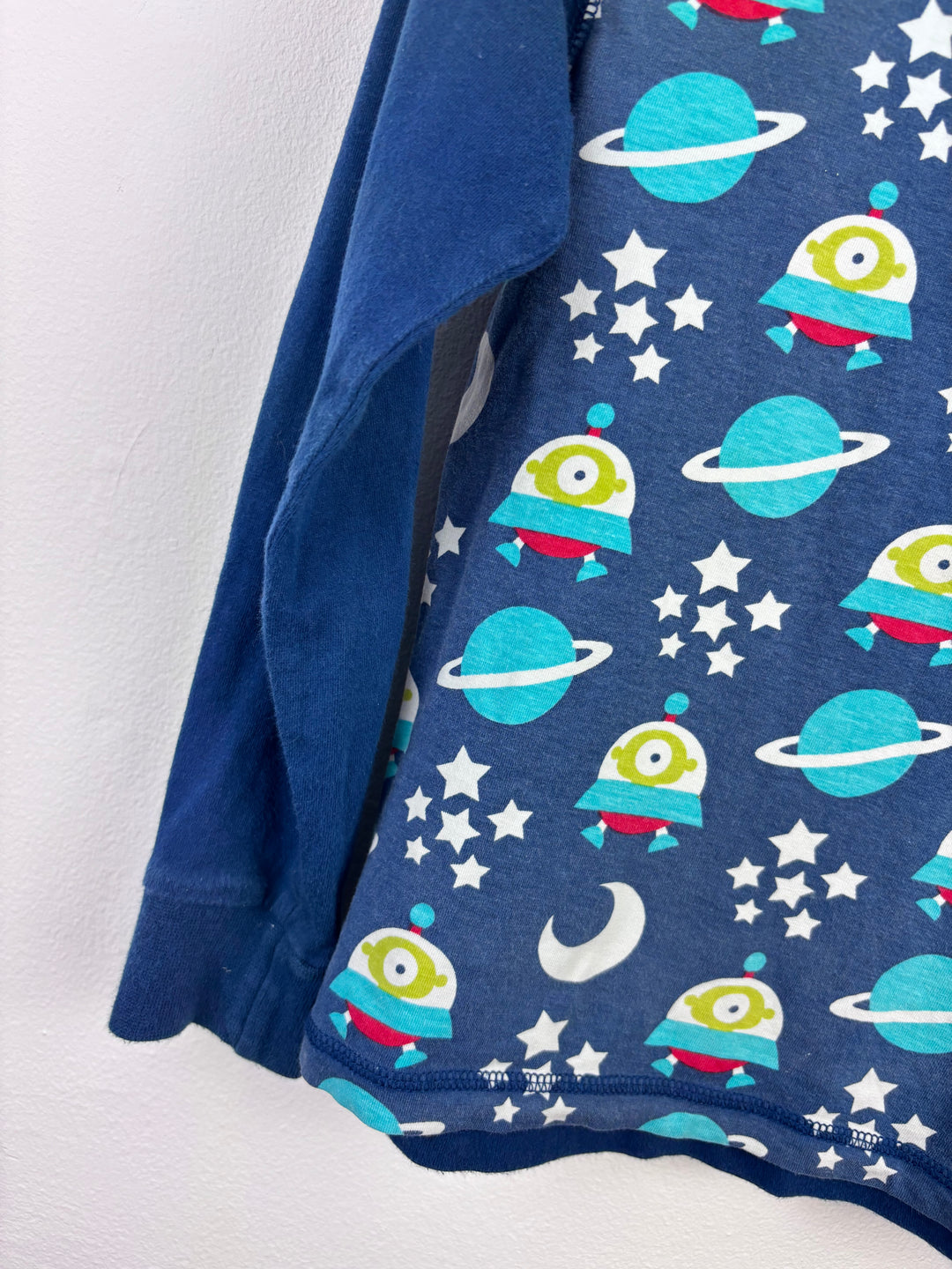 Maxomorra Space Print Long Sleeve Top 110/116 (5-6 Years)-Tops-Second Snuggle Preloved