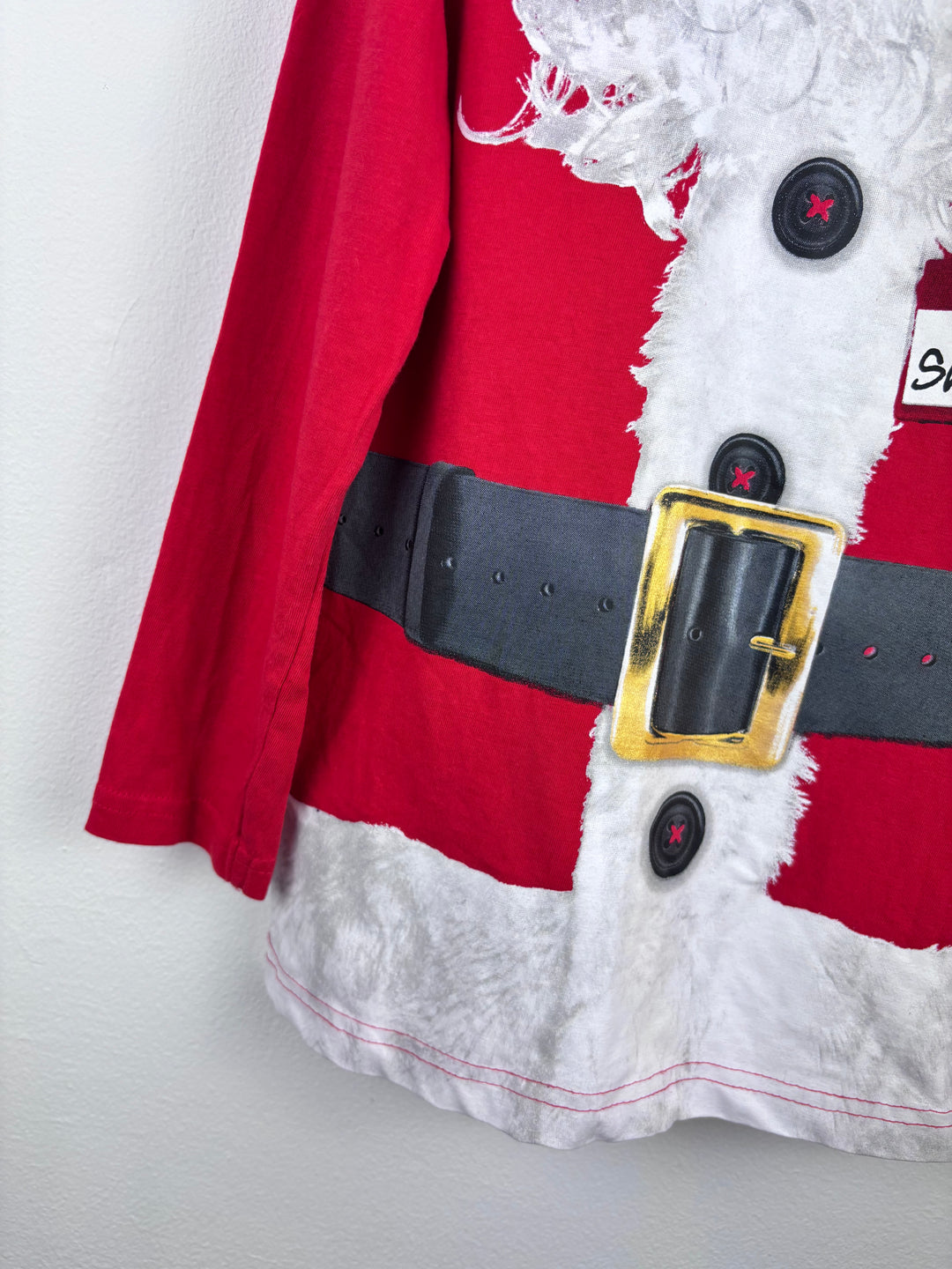 Tu Santa Print Long Sleeve Top 6 Years-Tops-Second Snuggle Preloved