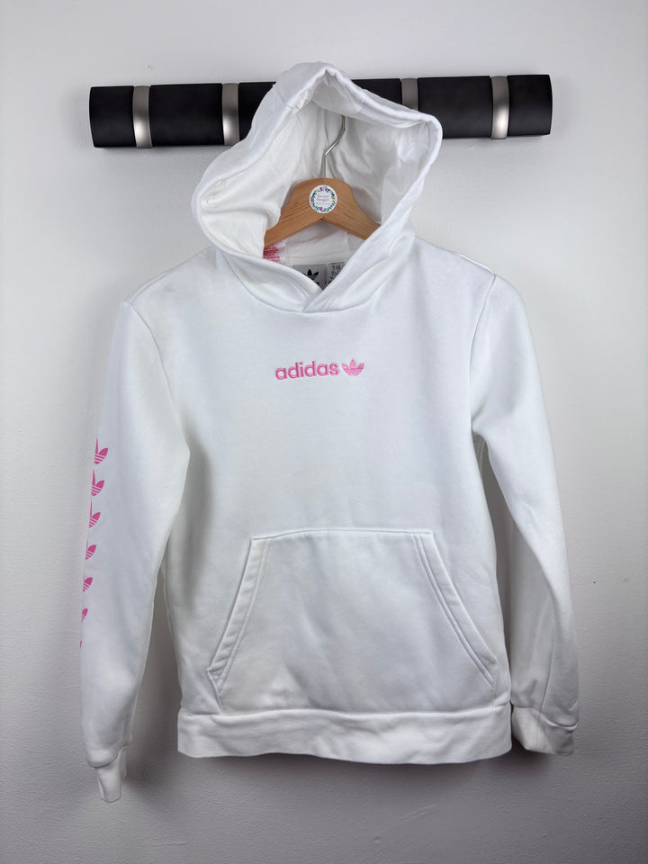 Adidas White Hoodie 11-12 Years-Hoodies-Second Snuggle Preloved