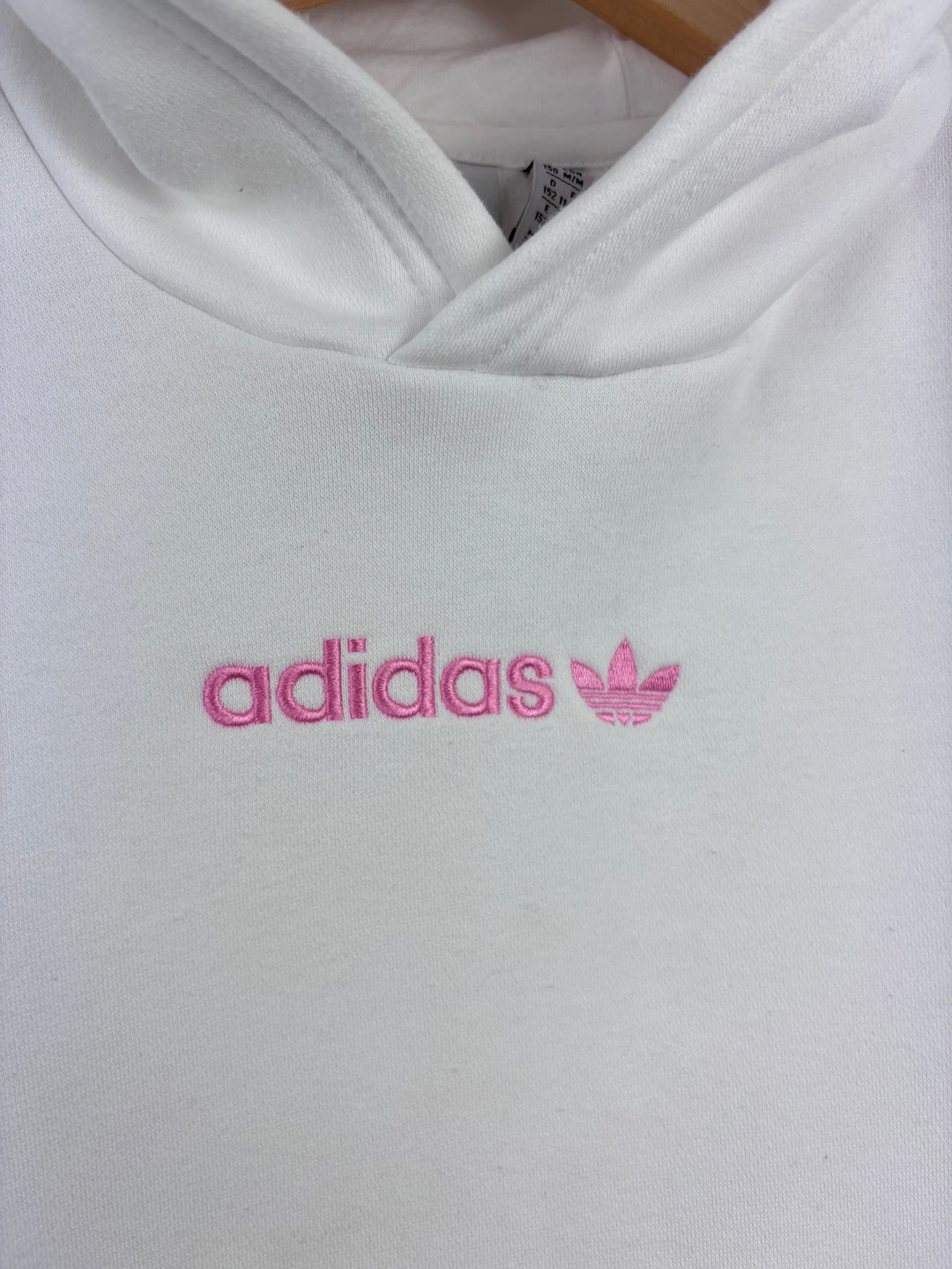 Adidas White Hoodie 11-12 Years-Hoodies-Second Snuggle Preloved