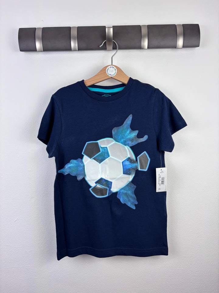 Blue Zoo Football T-Shirt 5-6 Years-Tops-Second Snuggle Preloved