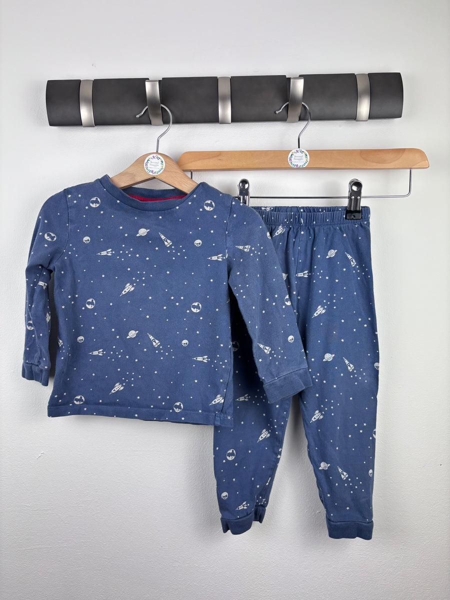 The Little White Company Space Pyjamas 18-24 Months-Night Wear-Second Snuggle Preloved