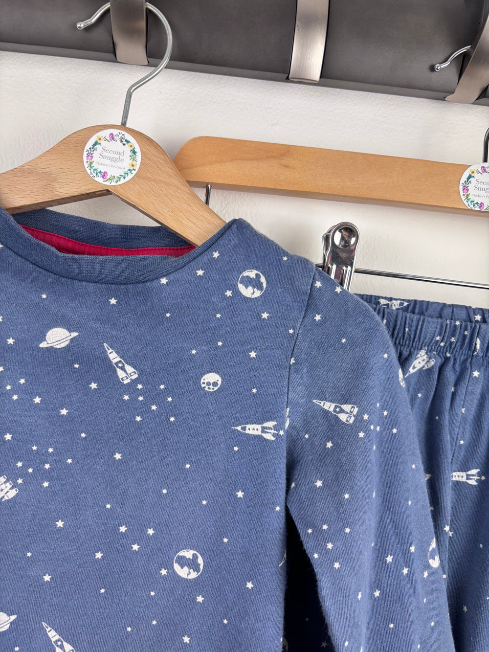 The Little White Company Space Pyjamas 18-24 Months-Night Wear-Second Snuggle Preloved