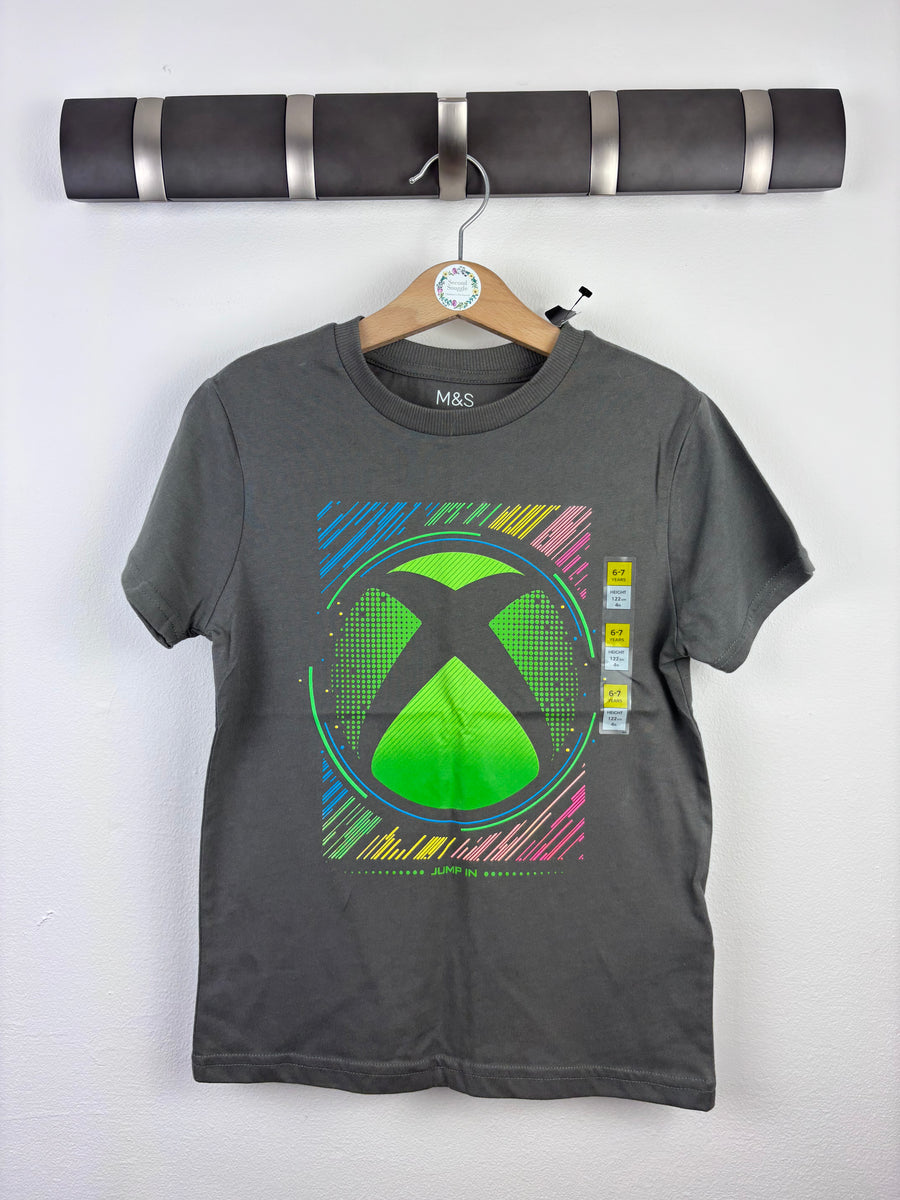 M&S Xbox T-Shirt 6-7 Years-Tops-Second Snuggle Preloved