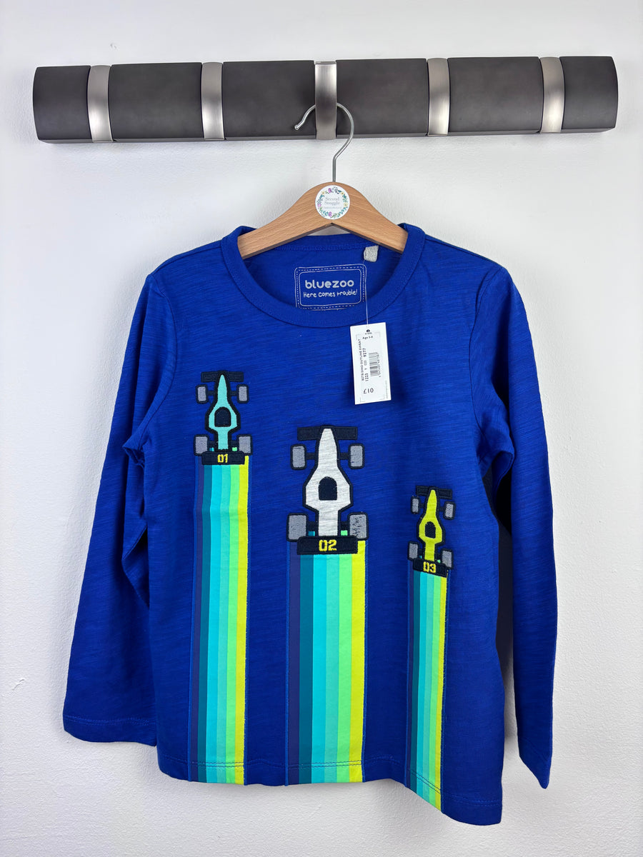 Blue Zoo Race Car Top 5-6 Years-Tops-Second Snuggle Preloved