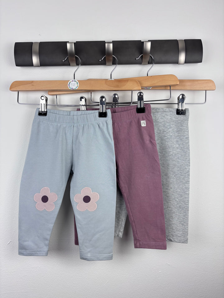 Lindex 3 Pack Leggings 6-9 Months-Leggings-Second Snuggle Preloved