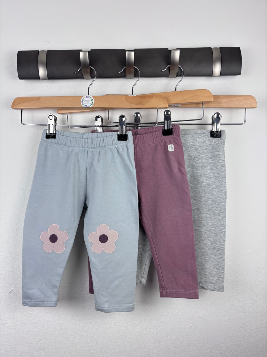 Lindex 3 Pack Leggings 6-9 Months-Leggings-Second Snuggle Preloved