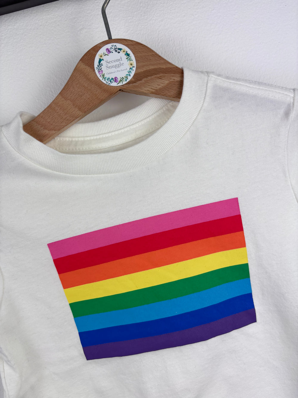 Gap Rainbow T-Shirt 18-24 Months-Tops-Second Snuggle Preloved