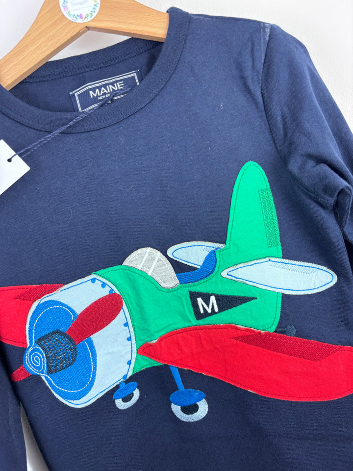 Maine Plane Long Sleeve Top 3-4 Years-Tops-Second Snuggle Preloved
