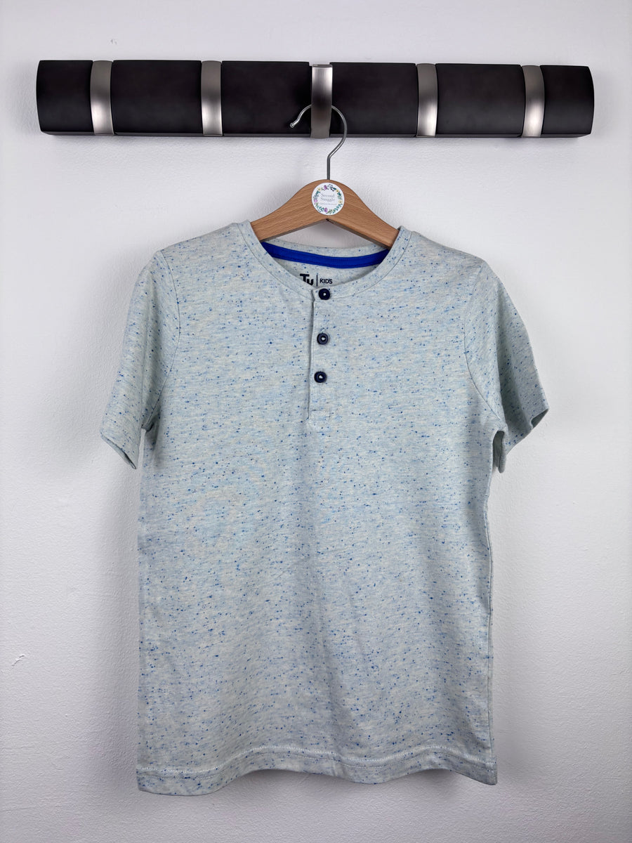 Tu Speckled Henley T-Shirt 5-6 Years-Tops-Second Snuggle Preloved