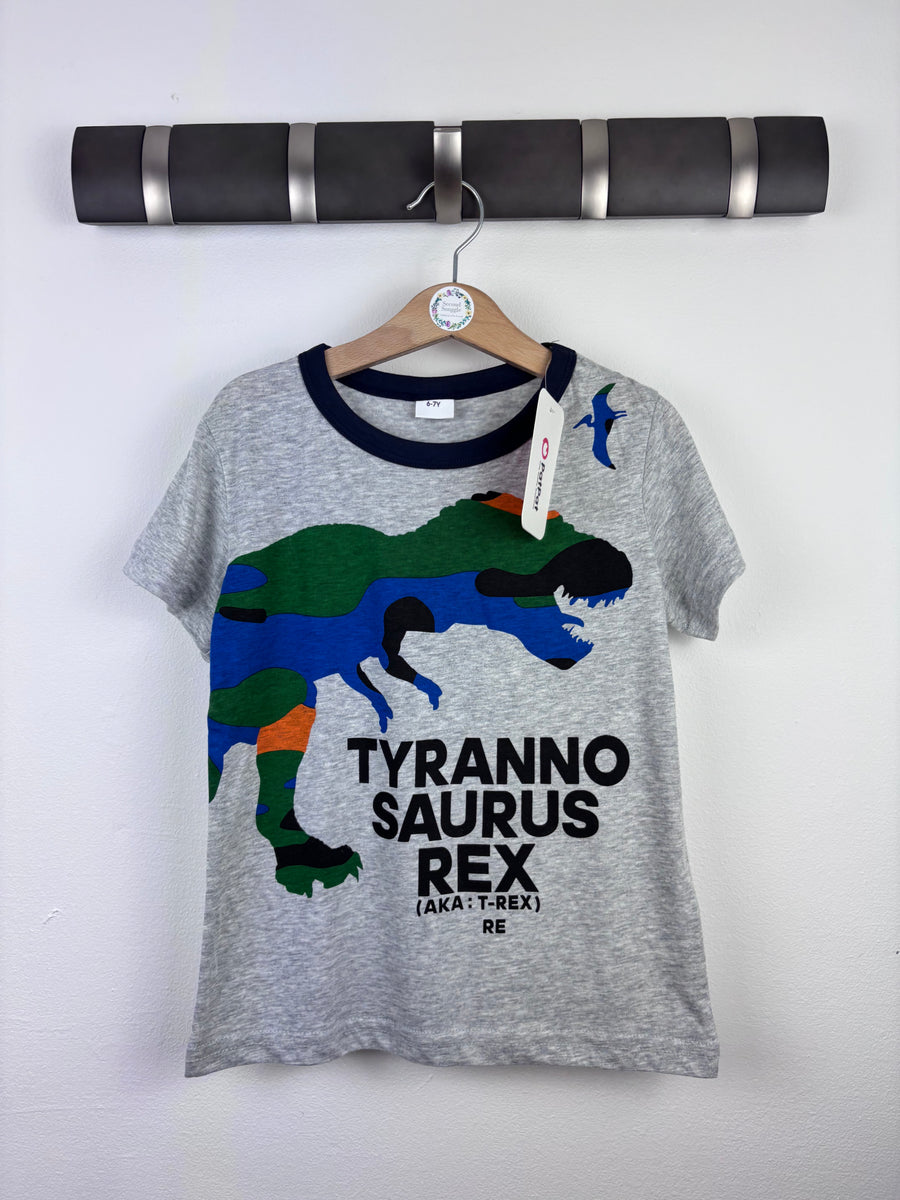 Pat Pat T-Rex T-Shirt 6-7 Years-Tops-Second Snuggle Preloved