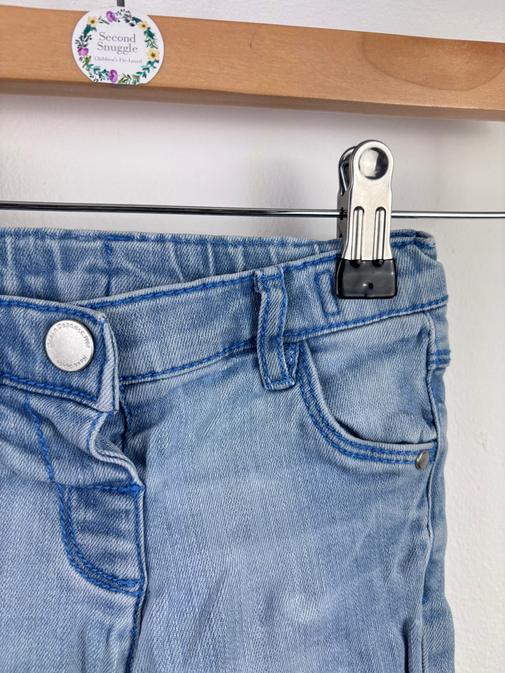 Next Denim Jeans with Frill Hem 18-24 Months-Trousers-Second Snuggle Preloved