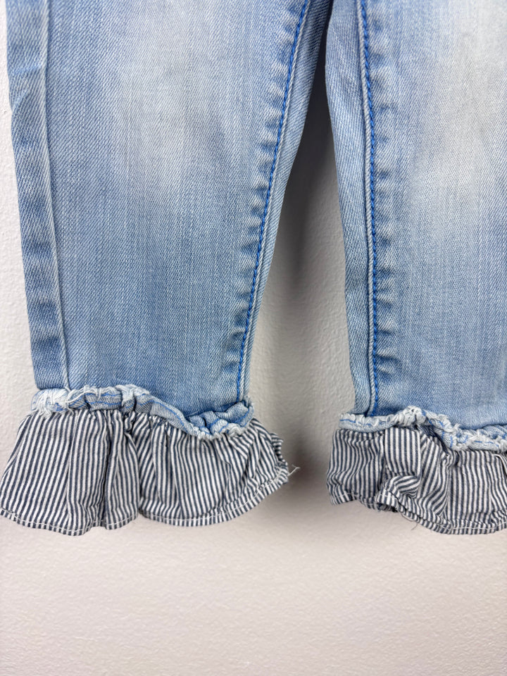Next Denim Jeans with Frill Hem 18-24 Months-Trousers-Second Snuggle Preloved