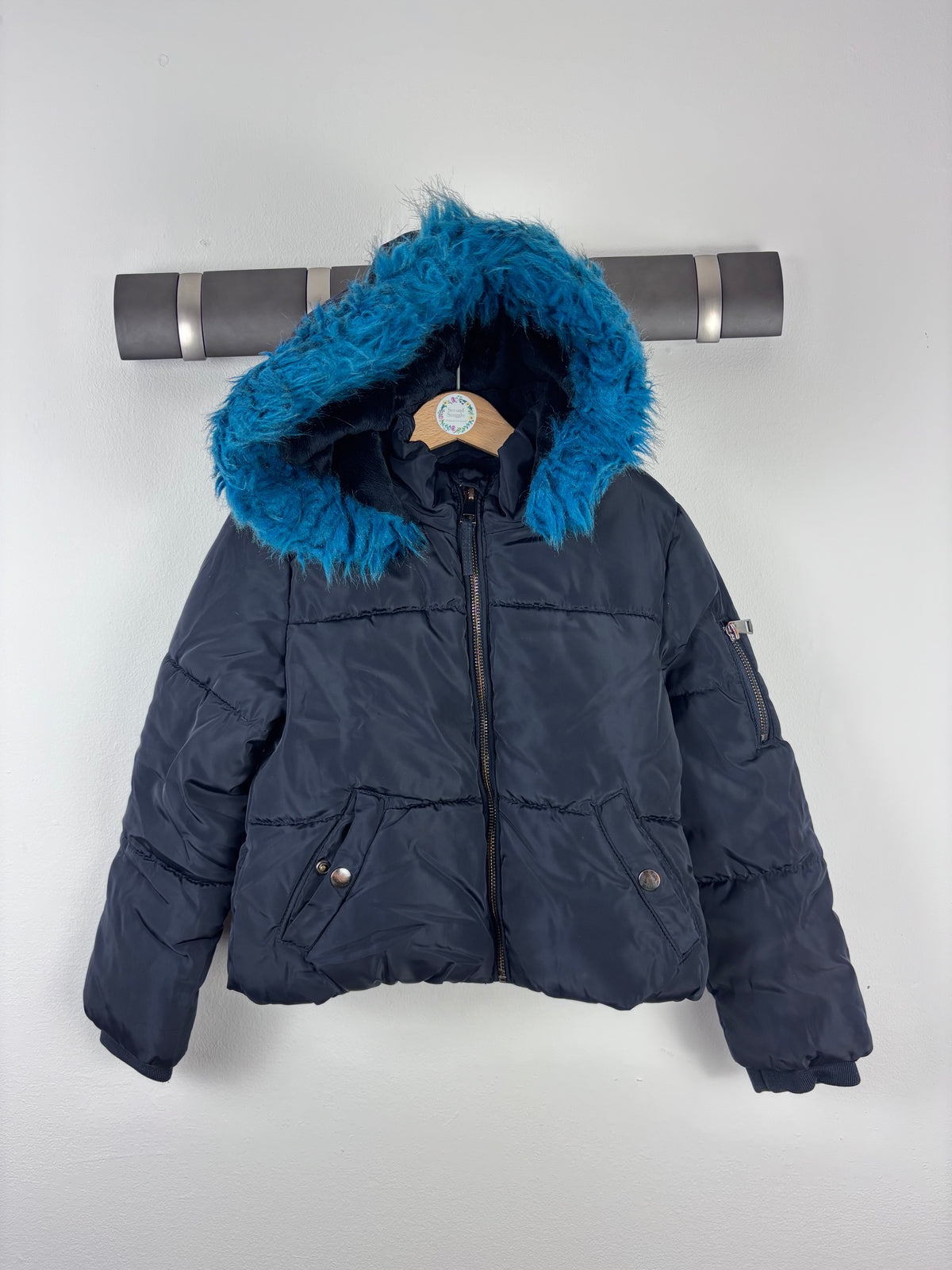 M&S Navy Puffer Coat 5-6 Years-Coats-Second Snuggle Preloved