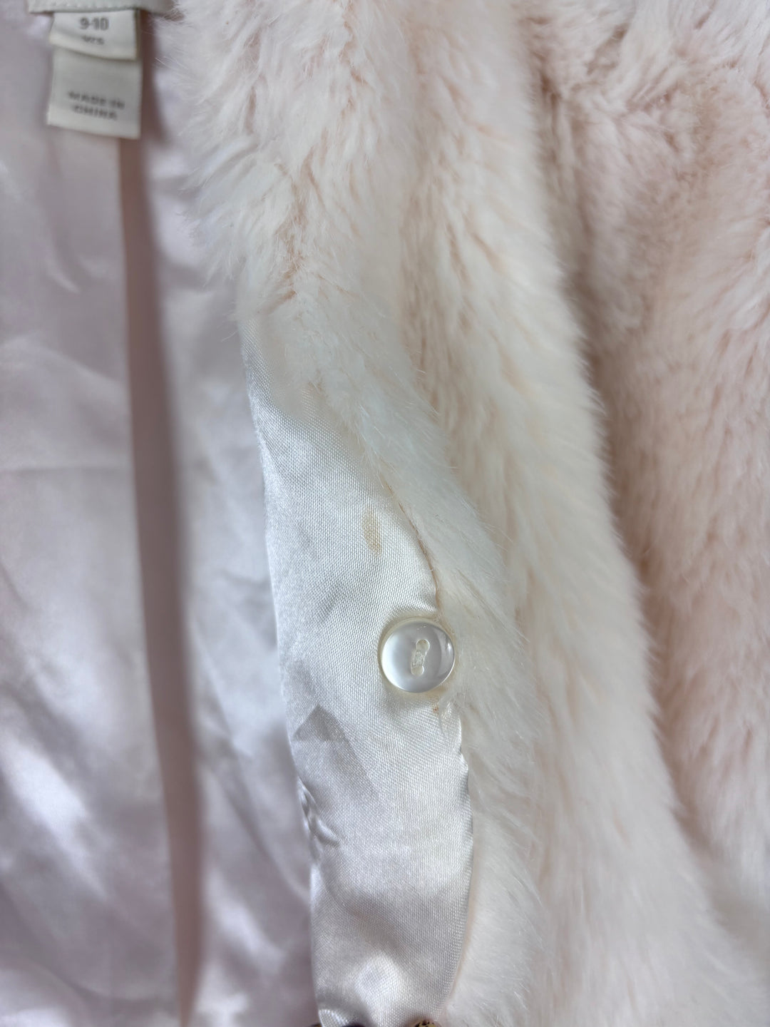 Monsoon Cream Faux Fur Shrug 9-10 Years-Gilets-Second Snuggle Preloved