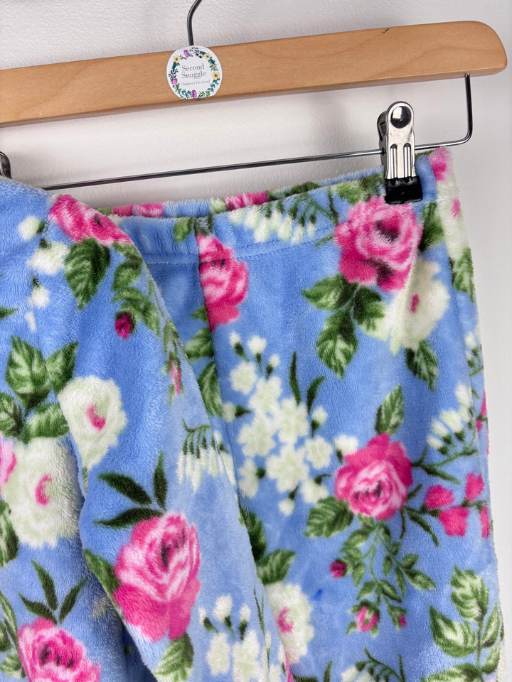 Nutmeg Floral Fleece Pyjama Set 5-6 Years-Night Wear-Second Snuggle Preloved