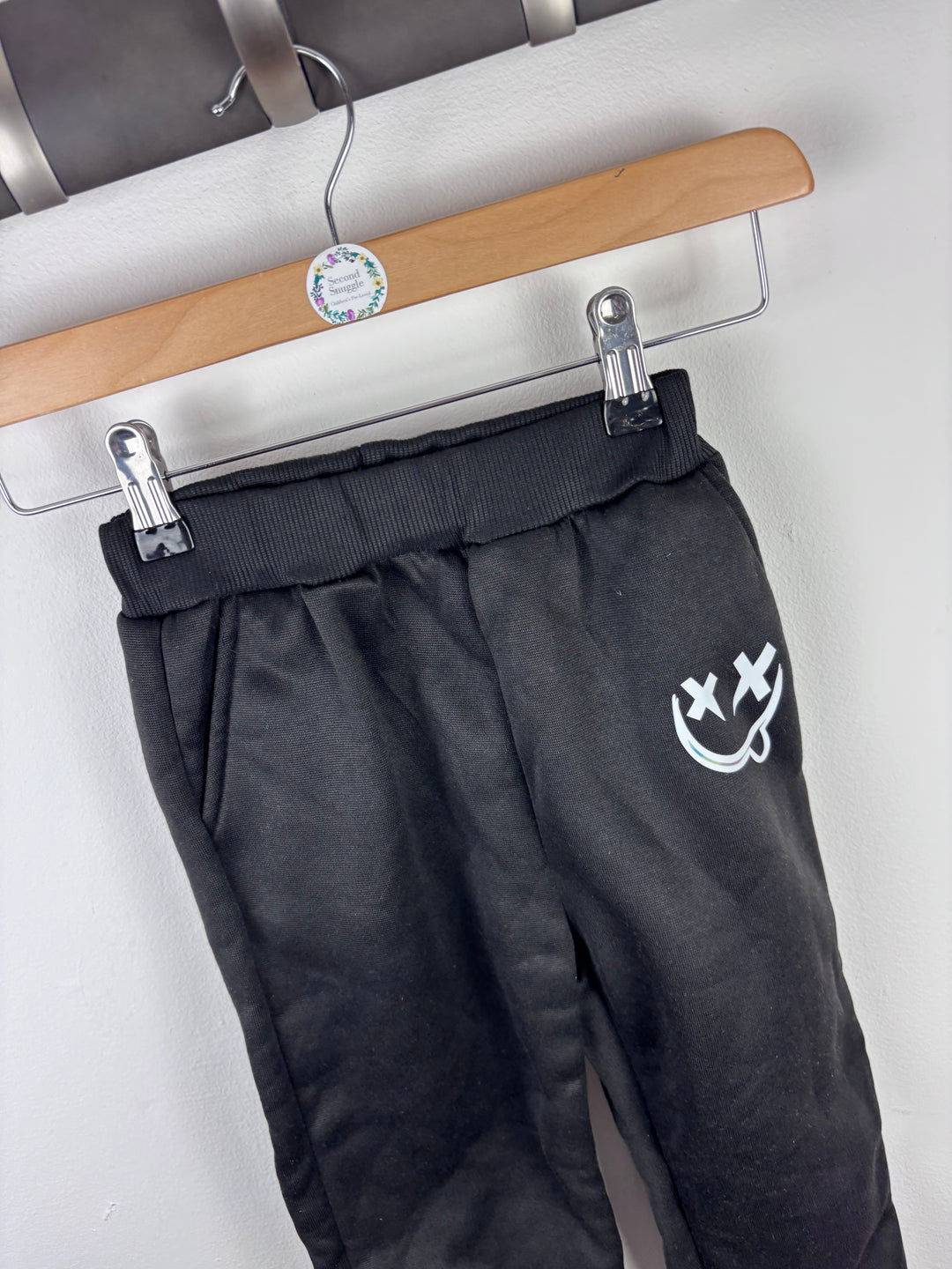 Shein Black Joggers 6 Years-Trousers-Second Snuggle Preloved