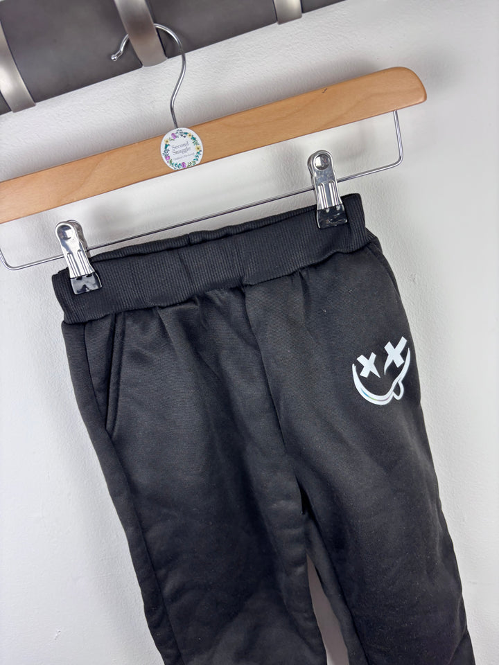 Shein Black Joggers 6 Years-Trousers-Second Snuggle Preloved
