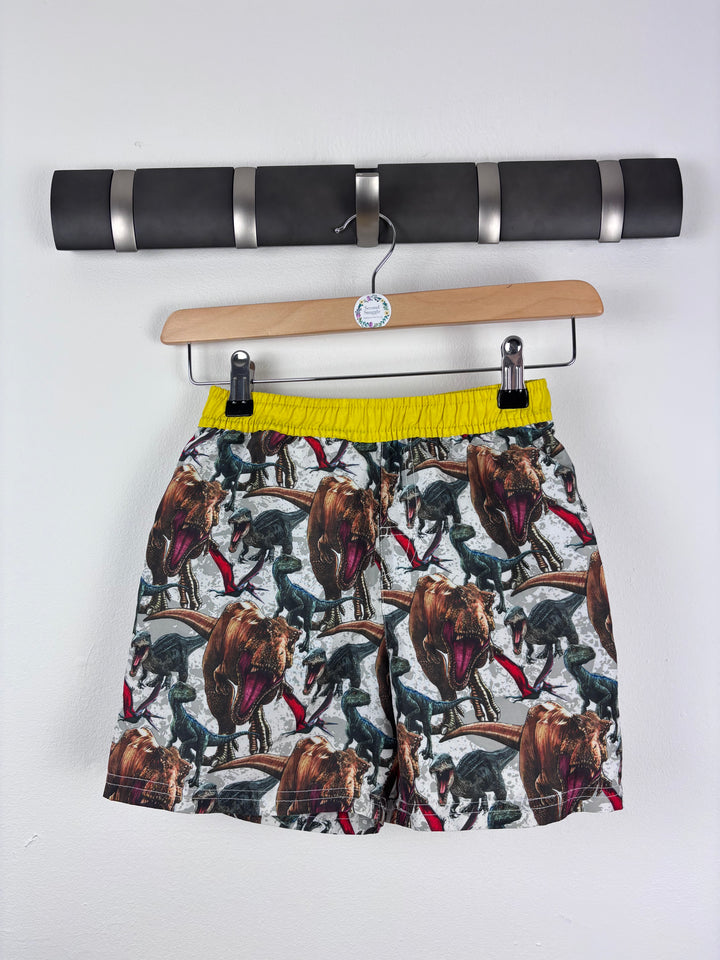 Jurassic World Dinosaur Swim Shorts 8 Years-Swimming-Second Snuggle Preloved
