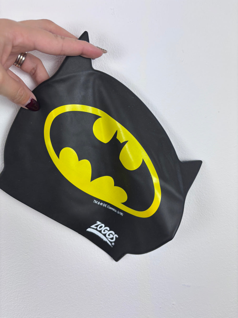 Zoggs Black Batman Swim Cap-Swimming-Second Snuggle Preloved
