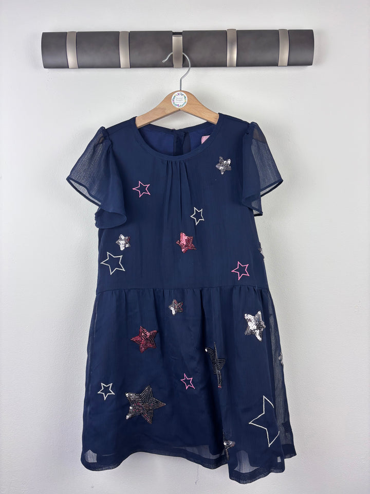 Joules Navy Star Dress 7-8 Years-Dresses-Second Snuggle Preloved